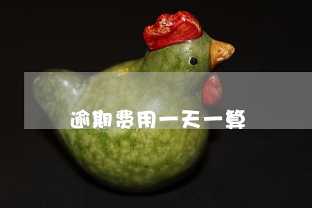 逾期费用一天一算 逾期费用一天一算