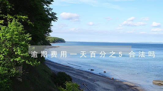 逾期费用一天百分之5合法吗 逾期费用一天百分之5合法吗