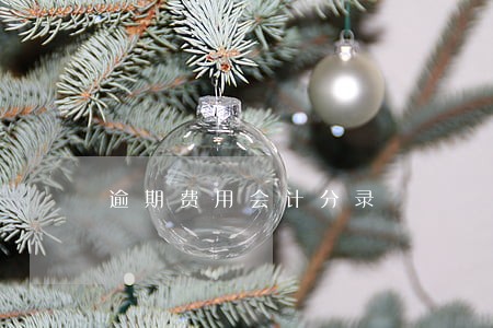 逾期费用会计分录 逾期费用会计分录