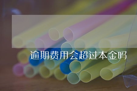 逾期费用会超过本金吗 逾期费用会超过本金吗