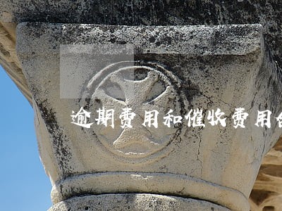 逾期费用和催收费用合法吗 逾期费用和催收费用合法吗