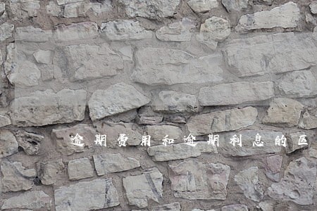 逾期费用和逾期利息的区别 逾期费用和逾期利息的区别