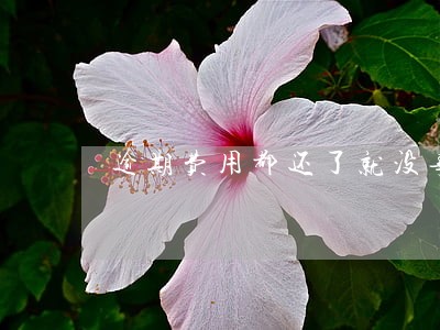 逾期费用都还了就没事了吗 逾期费用都还了就没事了吗