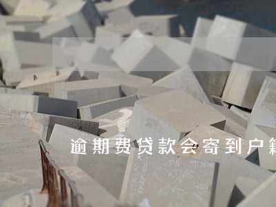 逾期费贷款会寄到户籍地么 逾期费贷款会寄到户籍地么