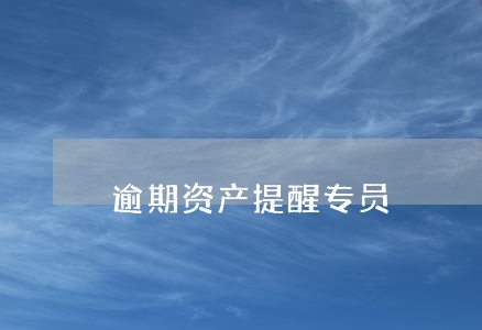 逾期资产提醒专员 逾期资产提醒专员