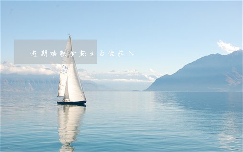 逾期赔款金额是否做收入 逾期赔款金额是否做收入