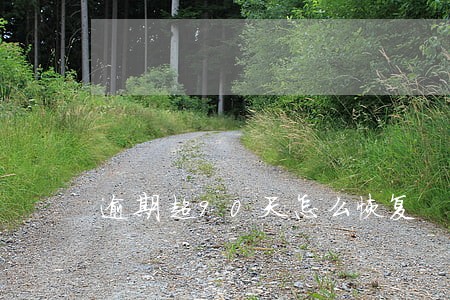 逾期超90天怎么恢复 逾期超90天怎么恢复
