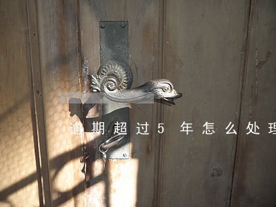 逾期超过5年怎么处理 逾期超过5年怎么处理