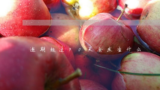 逾期超过90天会发生什么