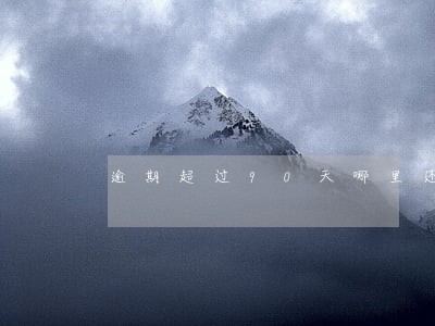 逾期超过90天哪里还能网贷 逾期超过90天哪里还能网贷