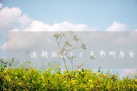 逾期超过90天影响房贷吗 逾期超过90天影响房贷吗