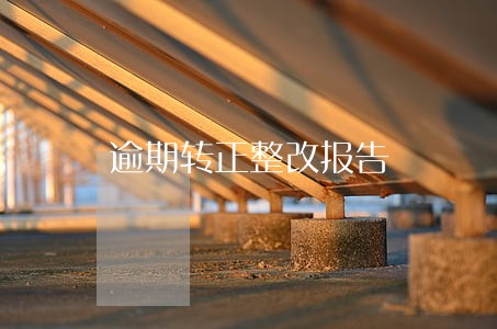 逾期转正整改报告 逾期转正整改报告
