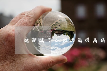 逾期过了如何快速提高信用分 逾期过了如何快速提高信用分