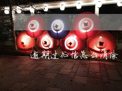 逾期过征信怎么消除