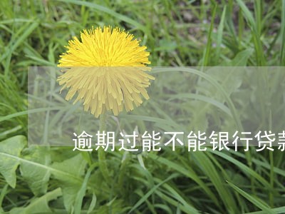 逾期过能不能银行贷款 逾期过能不能银行贷款