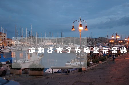 逾期还完了为啥显示呆账 逾期还完了为啥显示呆账