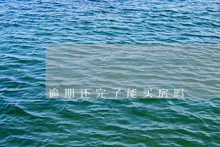 逾期还完了能买房吗