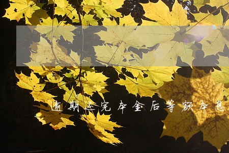 逾期还完本金后等额本息 逾期还完本金后等额本息