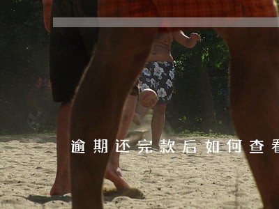 逾期还完款后如何查看还完了 逾期还完款后如何查看还完了