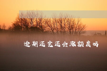 逾期还完还会涨额度吗 逾期还完还会涨额度吗