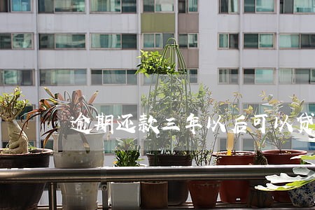 逾期还款三年以后可以贷款吗 逾期还款三年以后可以贷款吗