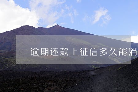 逾期还款上征信多久能消除 逾期还款上征信多久能消除