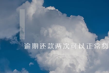 逾期还款两次可以正常贷款吗 逾期还款两次可以正常贷款吗