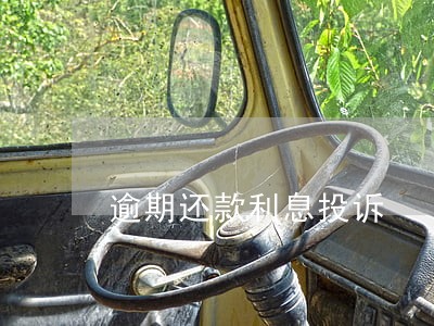 逾期还款利息投诉 逾期还款利息投诉