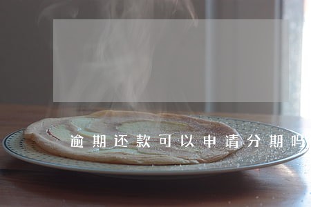 逾期还款可以申请分期吗