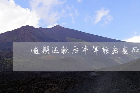 逾期还款后半年能去查征信吗 逾期还款后半年能去查征信吗