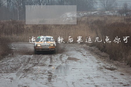 逾期还款后果这几点你可能没想到 逾期还款后果这几点你可能没想到