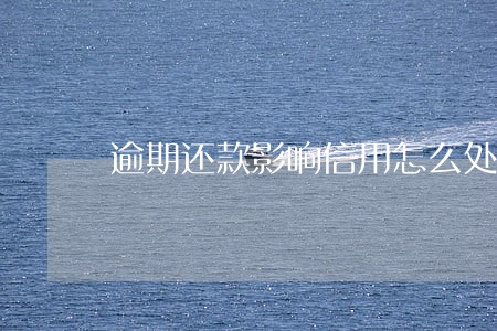 逾期还款影响信用怎么处理 逾期还款影响信用怎么处理