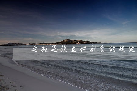 逾期还款支付利息的规定 逾期还款支付利息的规定