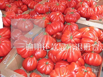 逾期还款显示退赃合法吗 逾期还款显示退赃合法吗
