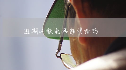 逾期还款电话能消除吗