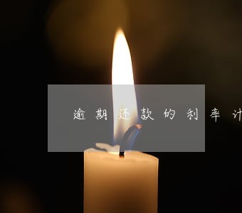 逾期还款的利率计算 逾期还款的利率计算