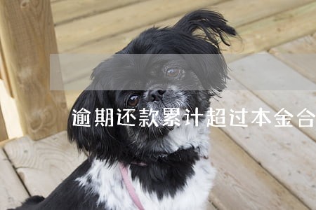 逾期还款累计超过本金合法吗 逾期还款累计超过本金合法吗