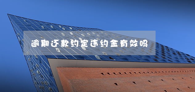 逾期还款约定违约金有效吗 逾期还款约定违约金有效吗
