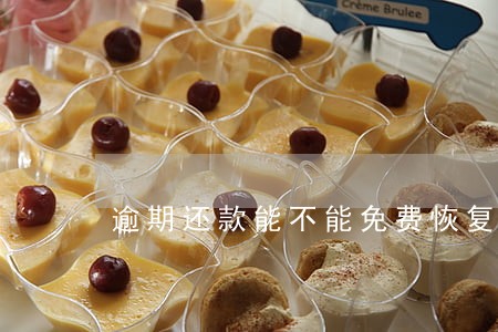 逾期还款能不能免费恢复