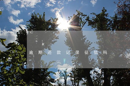 逾期还款记录征信吗 逾期还款记录征信吗