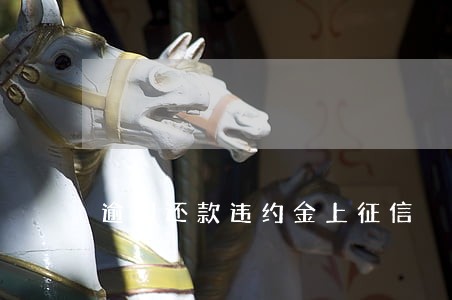 逾期还款违约金上征信 逾期还款违约金上征信