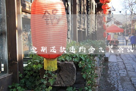 逾期还款违约金九民会议纪要 逾期还款违约金九民会议纪要