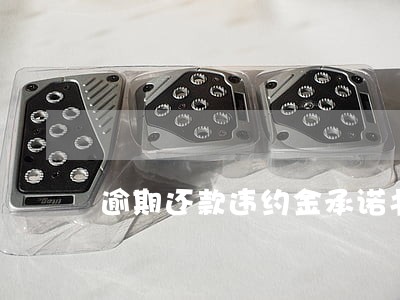 逾期还款违约金承诺书 逾期还款违约金承诺书
