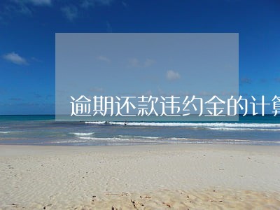 逾期还款违约金的计算方式 逾期还款违约金的计算方式