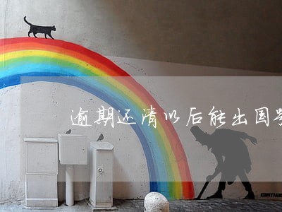 逾期还清以后能出国嘛 逾期还清以后能出国嘛