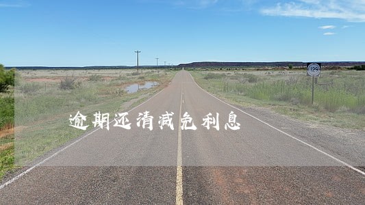 逾期还清减免利息 逾期还清减免利息
