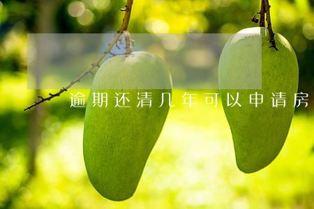 逾期还清几年可以申请房贷 逾期还清几年可以申请房贷
