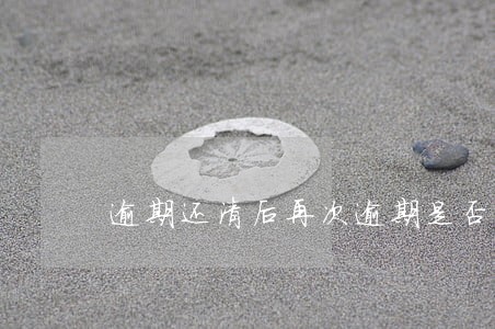 逾期还清后再次逾期是否重新计算 逾期还清后再次逾期是否重新计算
