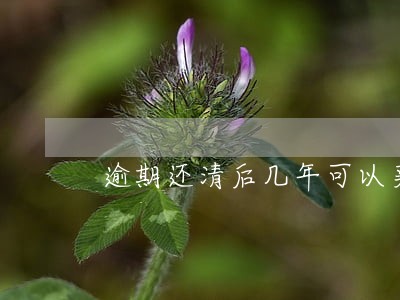 逾期还清后几年可以买房 逾期还清后几年可以买房
