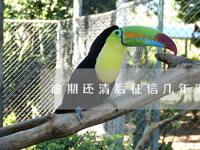 逾期还清后征信几年消除 逾期还清后征信几年消除